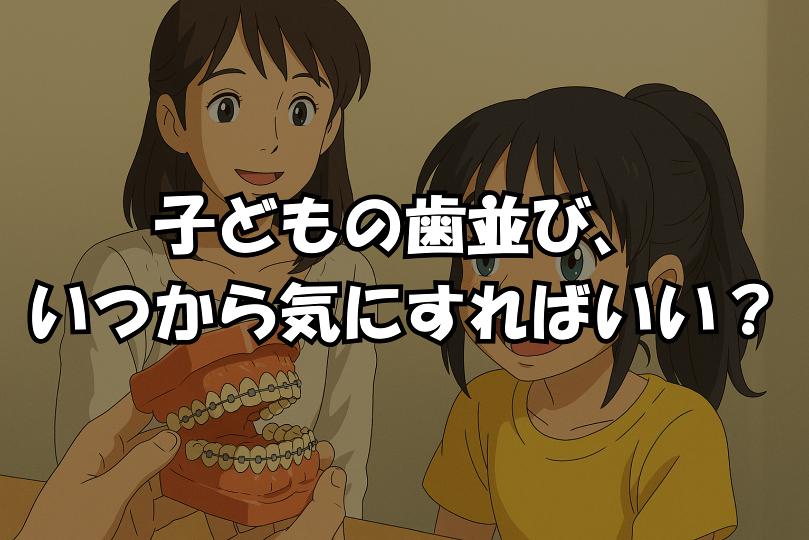 子どもの歯並び、いつから気にすればいい？